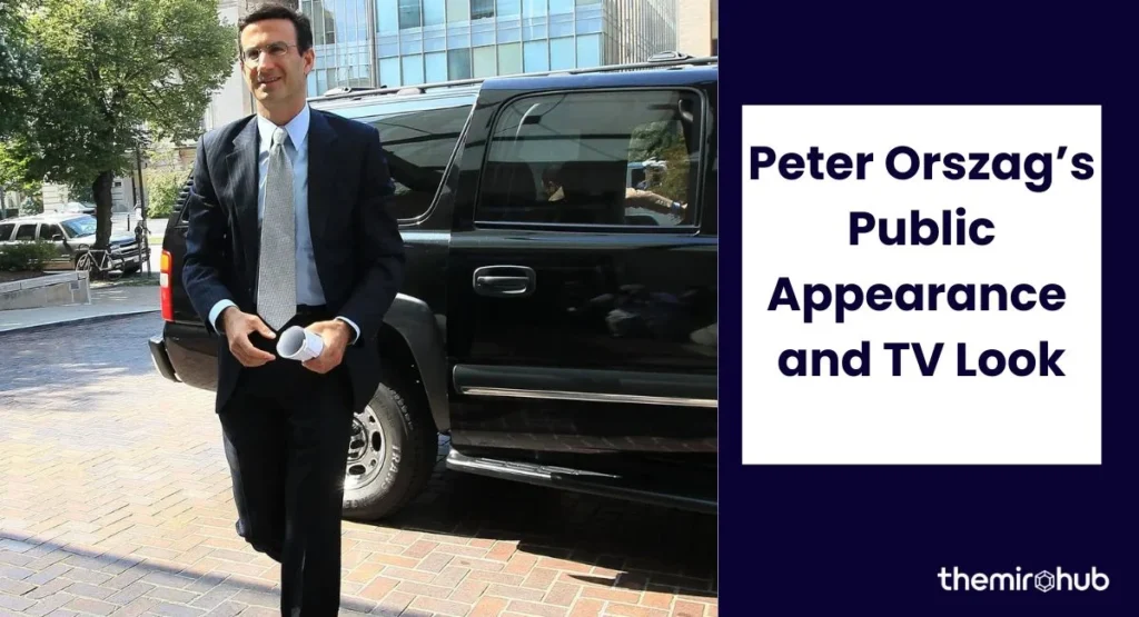 Peter Orszag’s Public Appearance and TV Look