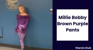 Style Guide Millie Bobby Brown Purple Pants
